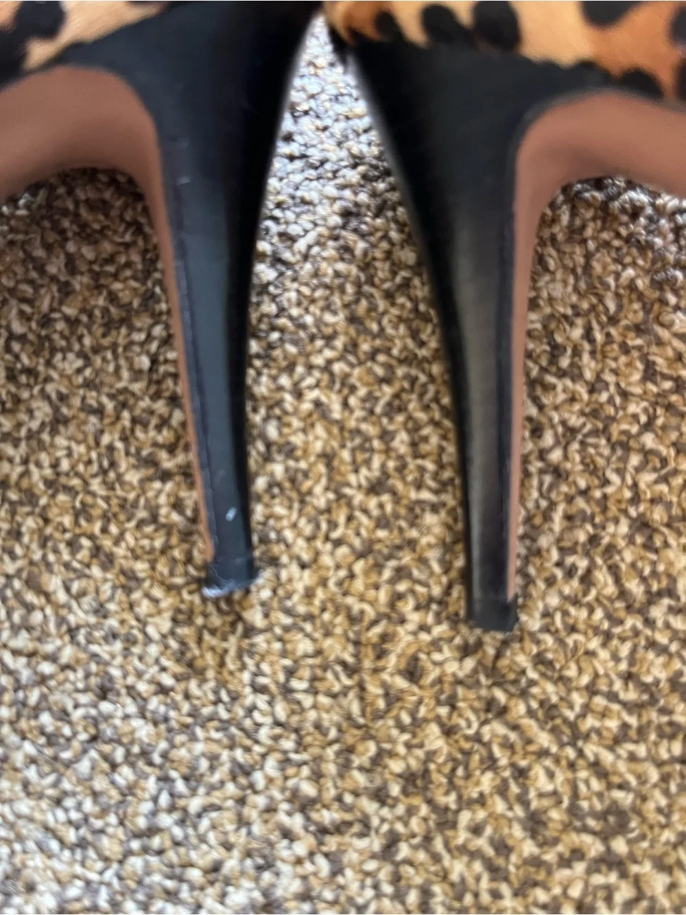 Nine West leopard print heels - like new